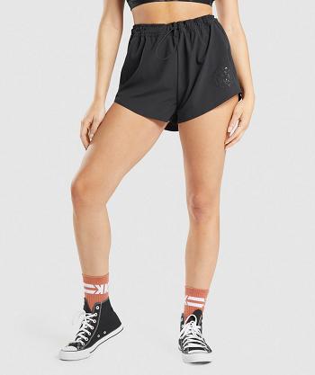 Dámské Šortky Gymshark Kk Fit Woven Černé | CZ 3848FDN